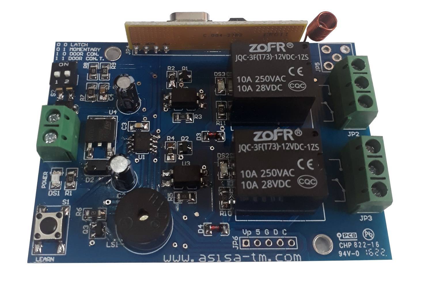 2 KANAL RF KAPI/PANJUR/KEPENK KONTROL KARTI-4MOD