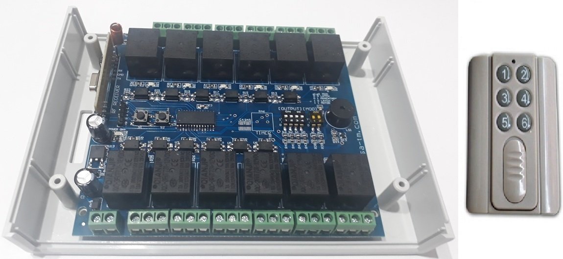 6 KANAL PROGRAMLANABİLİR RF UZAKTAN KUMANDA SETİ