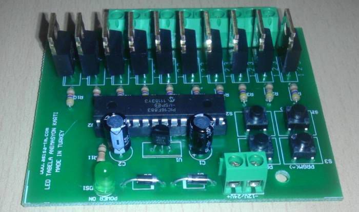 8 KANAL LED TABELA ANİMASYON KARTI