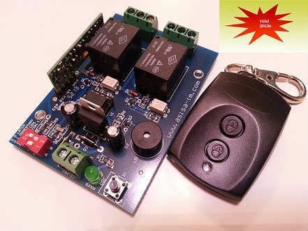 2 KANAL RF UZAKTAN KUMANDA SETİ- TOGGLE ve MOMENTARY SABİT KANALLI