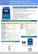 30 AMPER 12 /24 VOLT MPPT SOLAR ŞARJ KONTROL CİHAZI - MPPT 100/30A