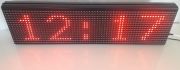 ETHERNET BAĞLANTILI FABRİKA/HAVAALANI VB. DİJİTAL SAAT TERMOMETRE LED PANOSU