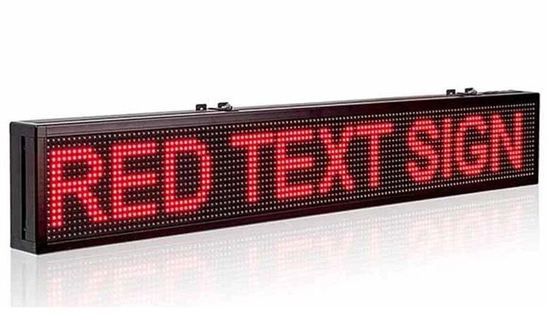 ETHERNET BAĞLANTILI OKUL/FABRİKA/ECZANE KAYAN YAZILI LED PANO-96X16CM
