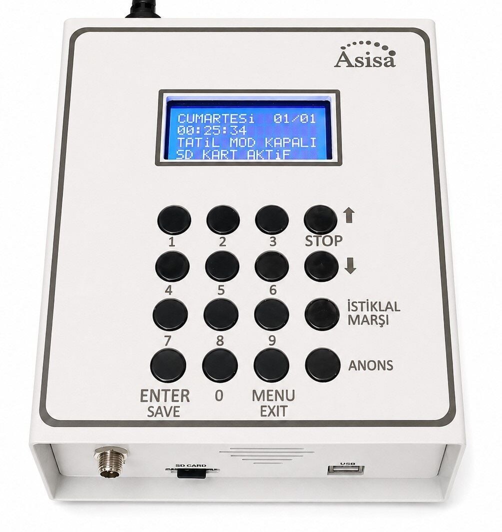 PROGRAMLANABİLİR OKUL FABRİKA ZİL SAATİ- PROAS